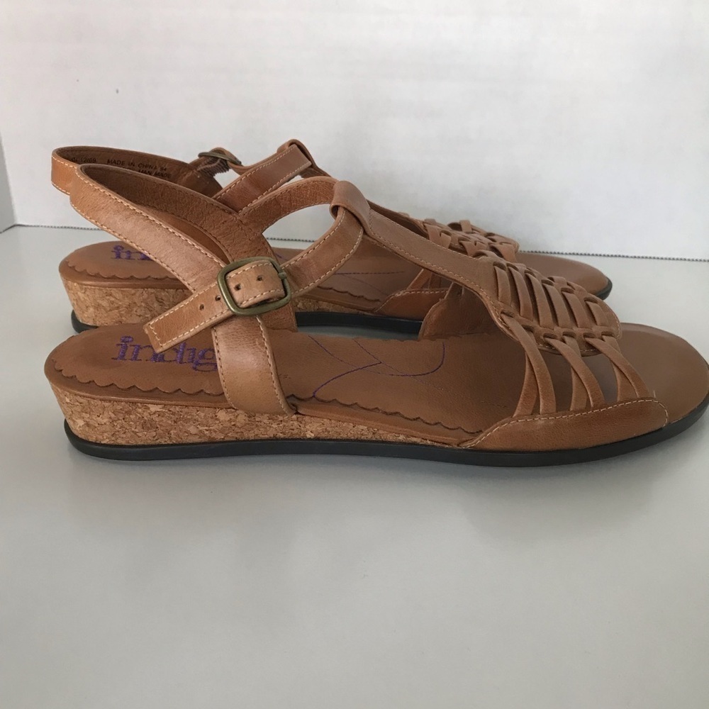 Indigo by Clarks Bordeaux Tan Sandals. Size 8M. - Picture 7 of 12